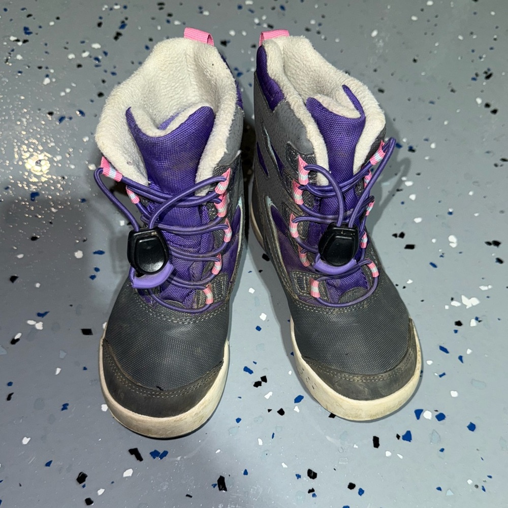 Merrell Kids Waterproof Purple and Pink Warm Winter Boots size 11